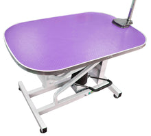 Load image into Gallery viewer, Beaumont Hydraulic Lift Grooming Table Purple 95cm