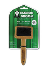 Load image into Gallery viewer, Bamboo Groom Slicker Brush - Small