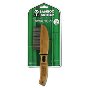 Bamboo Groom Rotating 41 Pin Detangler Comb