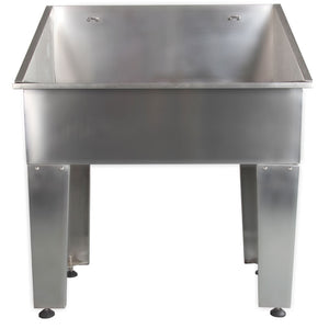 Shernbao Compact Stainless Steel Bath Tub - 90cm