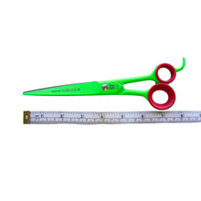 Load image into Gallery viewer, Witte Roseline 8.25&quot; Straight Scissors - Art Series - Neon Green