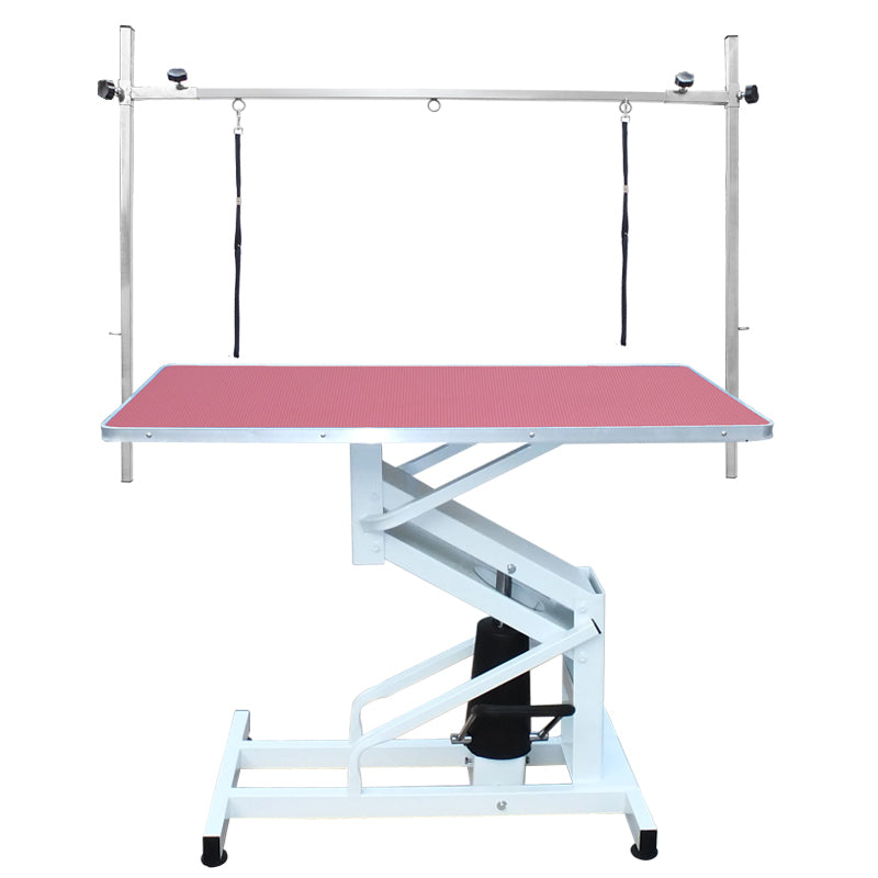 Beaumont Hydraulic Lift Grooming Table 110cm - Pink