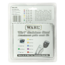 Load image into Gallery viewer, Wahl Stainless Steel Comb Set For 5-in-1 Blades 8 Pack + Container - 3mm to 2.5cm