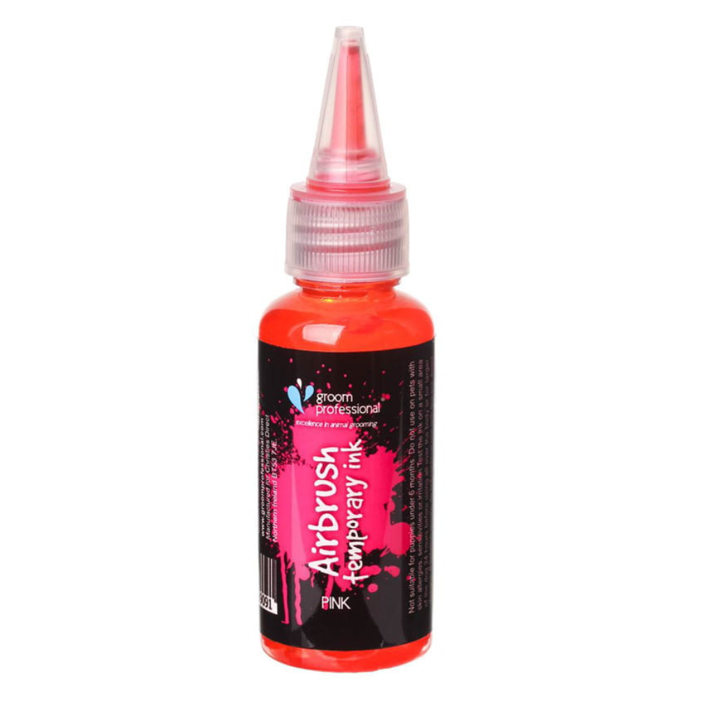 Groom Professional Creative Air Brush Temporary Ink Pink - 30ml