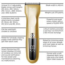 Load image into Gallery viewer, Wahl Harmony 5 in 1 Cordless Clipper and Trimmer with Starter Kit