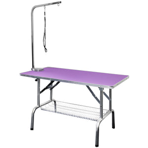 Beaumont Foldable Grooming Table 110cm - Purple