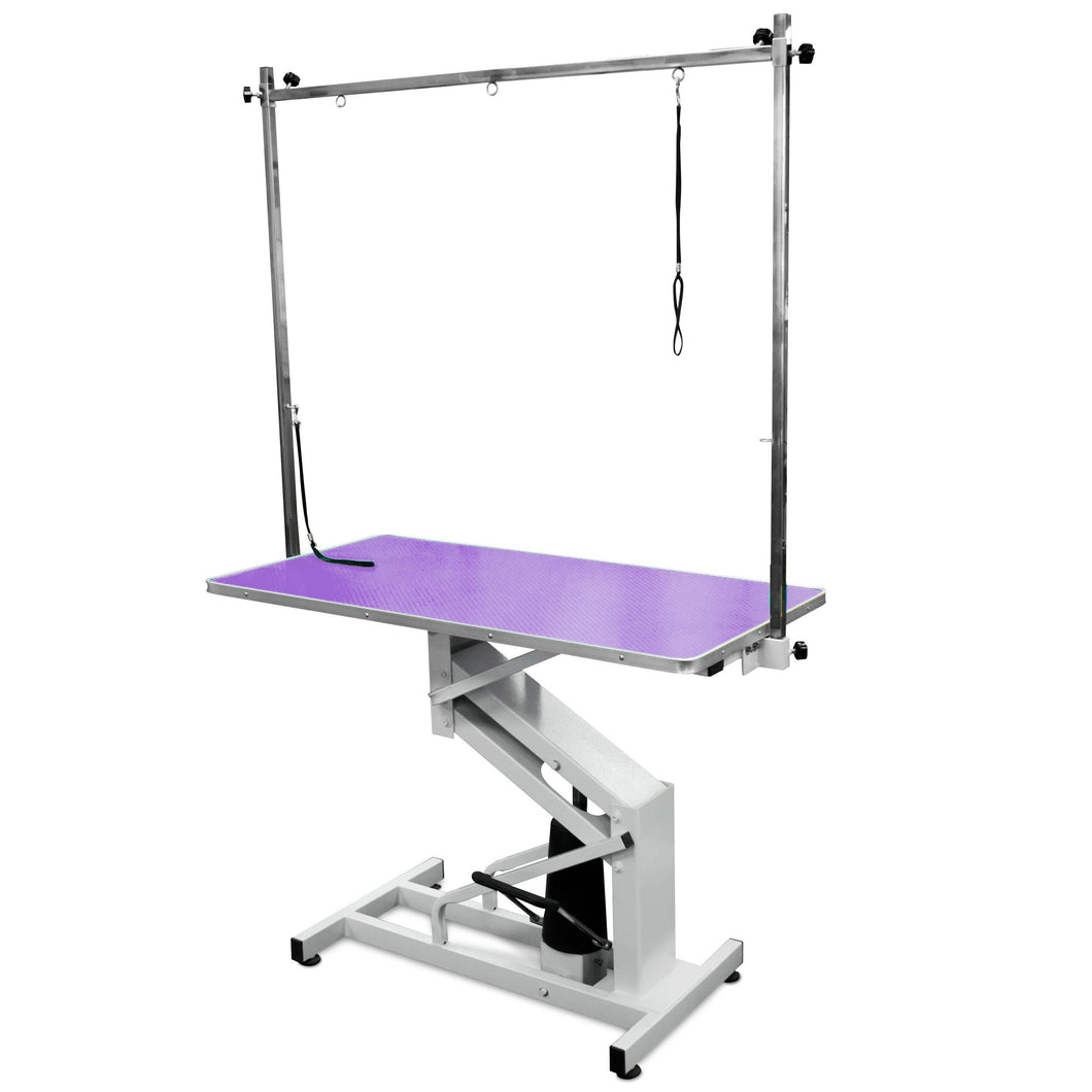 Beaumont Hydraulic Lift Grooming Table 110cm - Purple