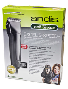 Andis Excel 5 Speed Clipper - Gloss Black