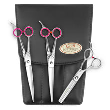 Load image into Gallery viewer, Geib Gator 8.5&quot; 3 Piece Scissor Set with Case - Left Handed