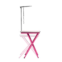 Load image into Gallery viewer, Beaumont Foldable Adjustable Table 60cm PINK
