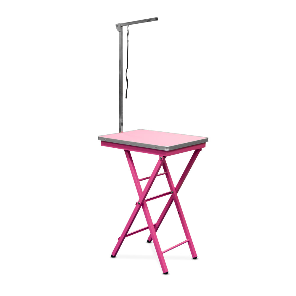 Beaumont Foldable Adjustable Table 60cm PINK