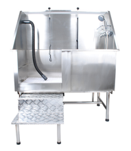 Load image into Gallery viewer, Premium Stainless Steel Bath Tub with Stairs - 1.2 metre