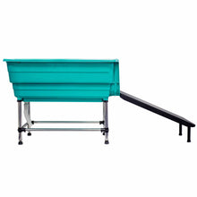 Load image into Gallery viewer, Compact Teal Bath Tub with Ramp