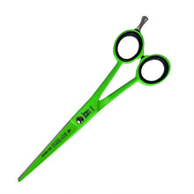 Load image into Gallery viewer, Witte Roseline 6&quot; Straight Scissors - Art Series - Neon Green
