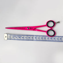 Load image into Gallery viewer, Witte Roseline 6&quot; Straight Scissors - Art Series - Flamingo Pink